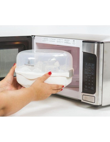Esterilizador de Biberones Primo Passi - Vapor Microondas 6 Biberones Esterilizador de Biberones Primo Passi - Vapor Microondas 6 Biberones