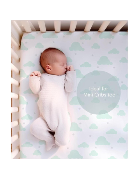 Sábanas Ajustadas 100% Algodón Orgánico Cambria Baby 2 Pk Sábanas Ajustadas 100% Algodón Orgánico Cambria Baby 2 Pk