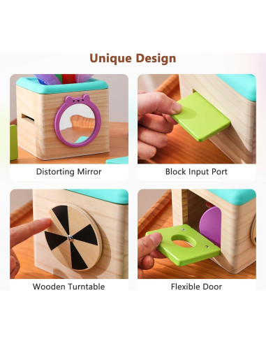 Juguete de Caja de Pañuelos Youuys - Montessori para Bebés 12-18 Meses