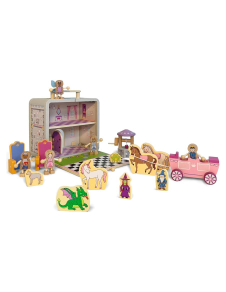 Juego de Maleta de Princesa Jack Rabbit Creations 18 Piezas Juego de Maleta de Princesa Jack Rabbit Creations 18 Piezas