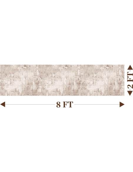 Alfombra Lavable MontVoo 2x6 Antideslizante Suave Marrón Alfombra Lavable MontVoo 2x6 Antideslizante Suave Marrón