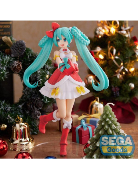 Estatua Hatsune Miku Navidad 2022 SEGA 15 cm Colorida Estatua Hatsune Miku Navidad 2022 SEGA 15 cm Colorida