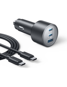 Cargador de coche USB-C Anker 167.5W 3 puertos magnético 2