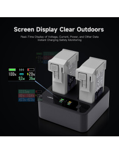 Hub de Carga Rápida 72W ISDT para Drones DJI Mini 4 Pro y 3 2