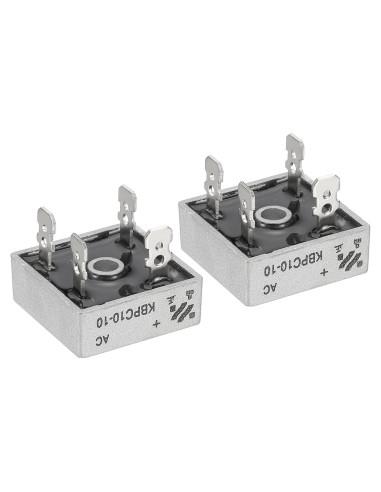 Diodo Rectificador PATIKIL KBPC10-10 10A 1000V 2 Pcs
