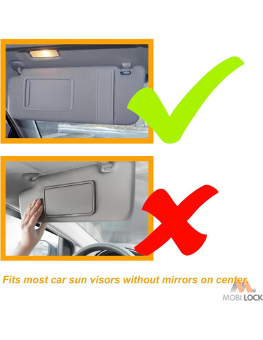 Visera Solar Antirreflejo Mobi Lock 2 en 1 para Automóvil