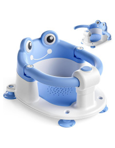 Asiento de Baño para Bebés Azul YT-8899 con Ventosas y Cojín