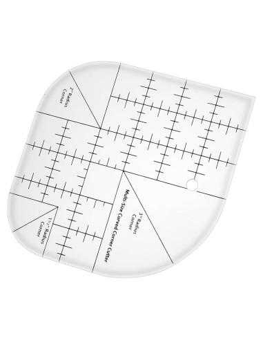 Regla de Corte Curvas Acrílico LLOUSSAK 15.5x15.5 cm Costura