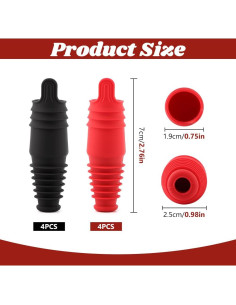 Tapones de Silicona para Botellas de Vino 8Pcs Trasylph 2
