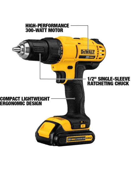 Kit de Herramientas Inalámbricas DEWALT 20V MAX DCK444C2 Kit de Herramientas Inalámbricas DEWALT 20V MAX DCK444C2