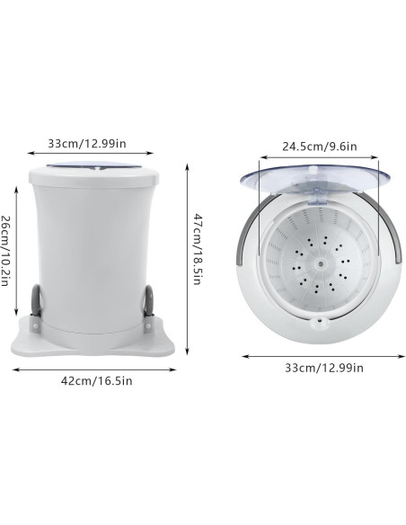 Deshidratador de Ropa Manual CRYBY 12L Blanco Portátil Deshidratador de Ropa Manual CRYBY 12L Blanco Portátil