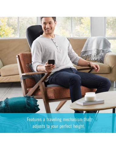Cojín de Masaje Shiatsu HoMedics Serenity con Calor y Bluetooth