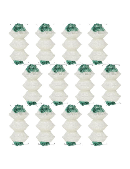 12 Capuchones de Linterna de Gas Piriuuo 3 Capas Verde y Blanco 12 Capuchones de Linterna de Gas Piriuuo 3 Capas Verde y Blanco