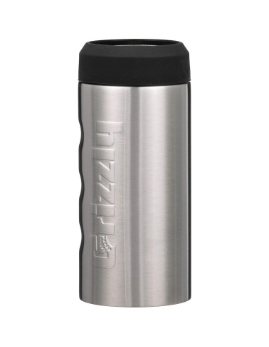 Enfriador de Latas Aislado Grizzly Grip Slim 12 oz Acero Inoxidable