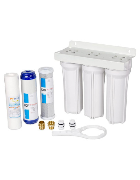 Sistema de Filtro de Agua Externo RANSOTO 3 Etapas para RV y Barcos Sistema de Filtro de Agua Externo RANSOTO 3 Etapas para RV y Barcos