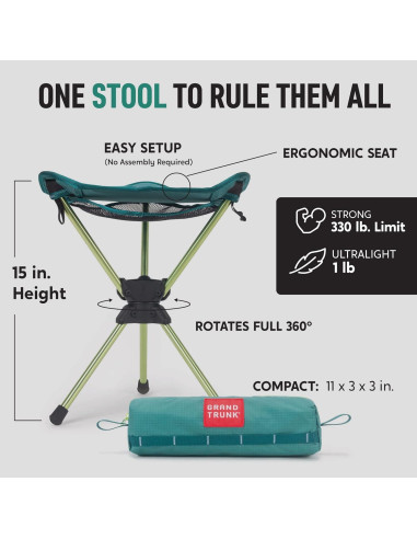 Taburete Giratorio Grand Trunk Compass 360 Verde