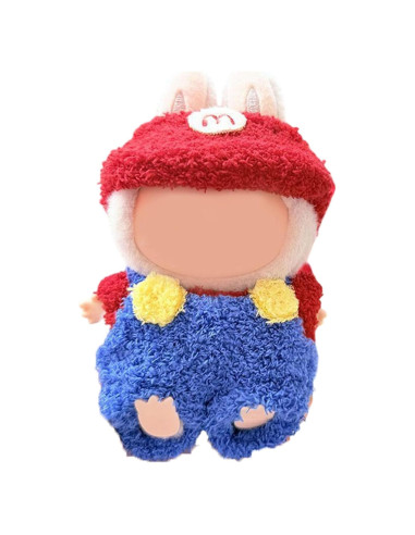 Conjunto de Ropa Elegante para Muñeca Labubu 17cm - Super Mario