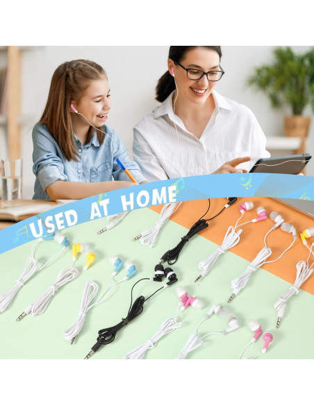 Auriculares In-Ear Kigeli 100 Pcs para Niños y Adultos 3.5mm Auriculares In-Ear Kigeli 100 Pcs para Niños y Adultos 3.5mm
