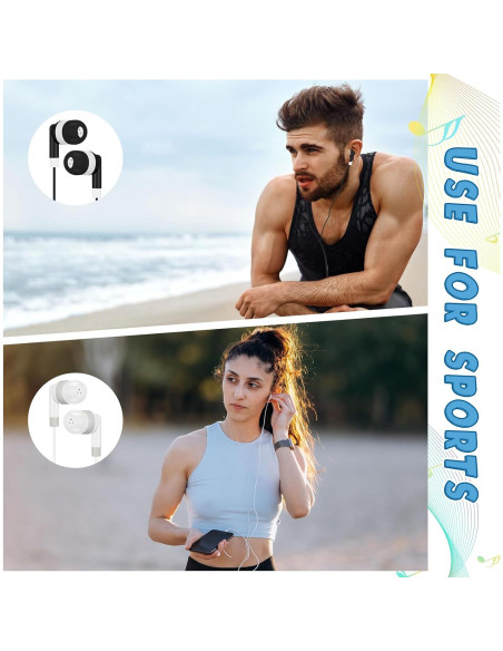 Auriculares In-Ear Kigeli 100 Pcs para Niños y Adultos 3.5mm Auriculares In-Ear Kigeli 100 Pcs para Niños y Adultos 3.5mm