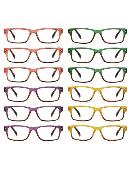 Gafas de Lectura Eyekepper 12 Paquetes Mujeres +0.5 Dioptrías Gafas de Lectura Eyekepper 12 Paquetes Mujeres +0.5 Dioptrías