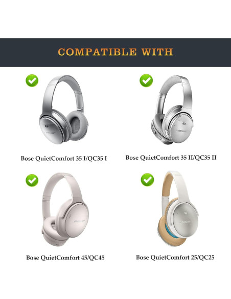 Tornillos de bisagra Fadmew para auriculares Bose QC35 II - Plata Tornillos de bisagra Fadmew para auriculares Bose QC35 II - Plata