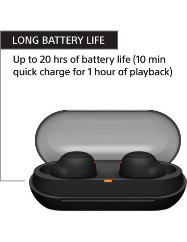 Auriculares Inalámbricos Sony WF-C500 - 20 Horas Batería - Negro