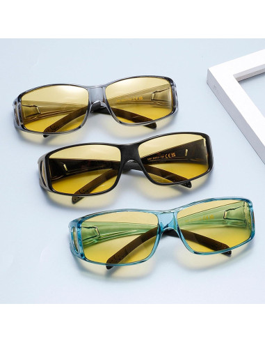 Gafas de Conducción Nocturna CARFIA - Lentes Polarizados Amarillos HD