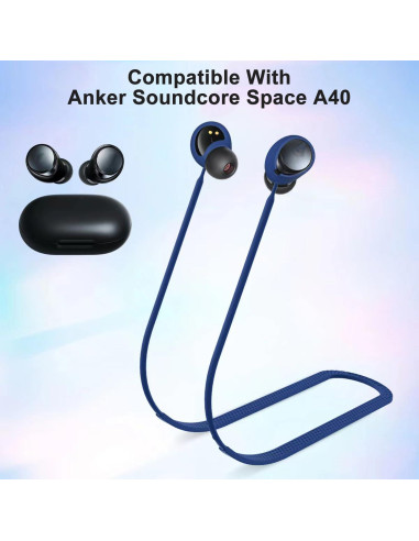 Correa Antipérdida Silicona Anker Soundcore Space A40 - 2 Pzs