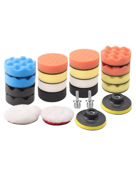Kit de Pulido ZFE 22 Piezas 3'' (80mm) para Taladro Kit de Pulido ZFE 22 Piezas 3'' (80mm) para Taladro