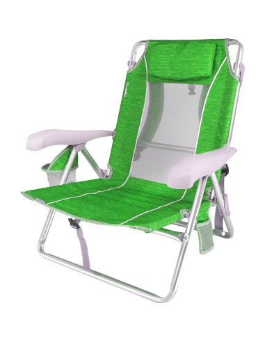 Silla de Playa Kijaro Brisa del Mar 7 Posiciones Verde Lima