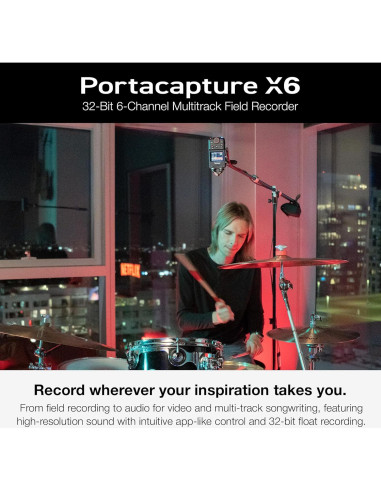 Grabadora Portacapture X6 TASCAM + Auriculares TH-02-B