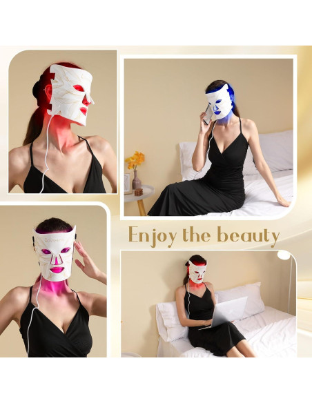 Máscara de Terapia de Luz Roja Lovsheme 320 LEDs Rejuvenecimiento Máscara de Terapia de Luz Roja Lovsheme 320 LEDs Rejuvenecimiento