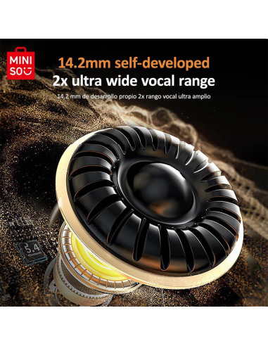 Auriculares Inalámbricos MINISO MS156 AI, Oído Abierto, Bluetooth 5.4