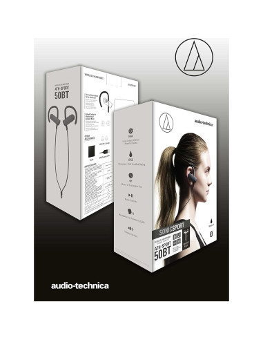 Auriculares In-Ear Inalámbricos Audio-Technica ATH-SPORT50BTBK