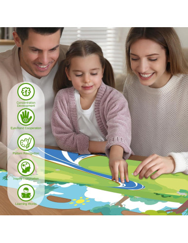 Libro de Pegatinas Reutilizables AEAHALY para Niños 3-8 Años