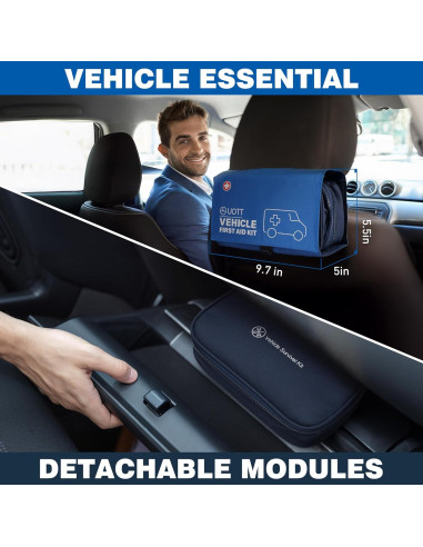 Kit de Primeros Auxilios UOTT para Coche - Emergencia Vehicular