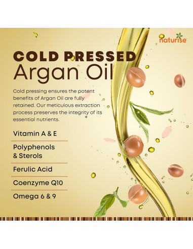 Aceite de Argán Orgánico Naturise 59 ml - Hidratante Piel y Cabello
