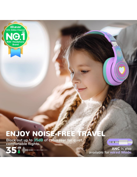 Auriculares iClever Auraa con Cancelación de Ruido para Niños Auriculares iClever Auraa con Cancelación de Ruido para Niños