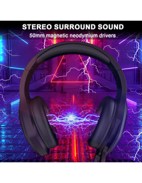 Auriculares Gaming Targeal J1 con Micrófono y Cancelación de Ruido Auriculares Gaming Targeal J1 con Micrófono y Cancelación de Ruido