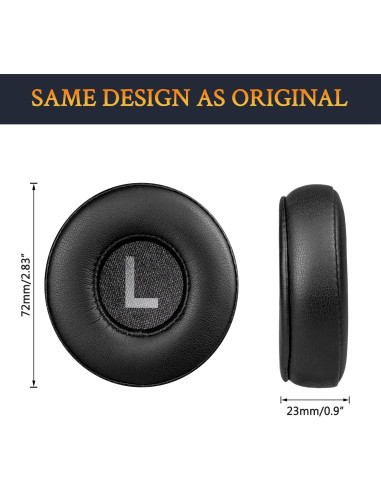 Almohadillas de Reemplazo SOULWIT para Auriculares AKG Y50/Y50BT/Y55 - Negro