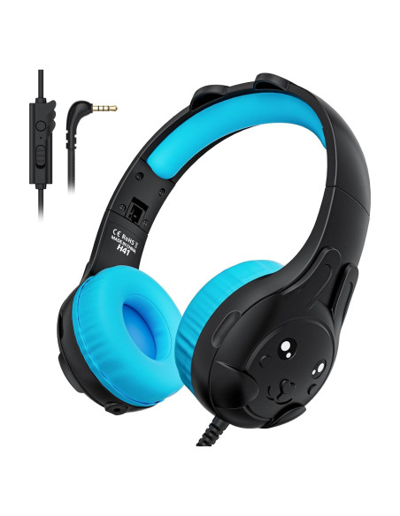 Auriculares para Niños ZIUMIER H41 con Micrófono y Limitador 80/90dB Auriculares para Niños ZIUMIER H41 con Micrófono y Limitador 80/90dB