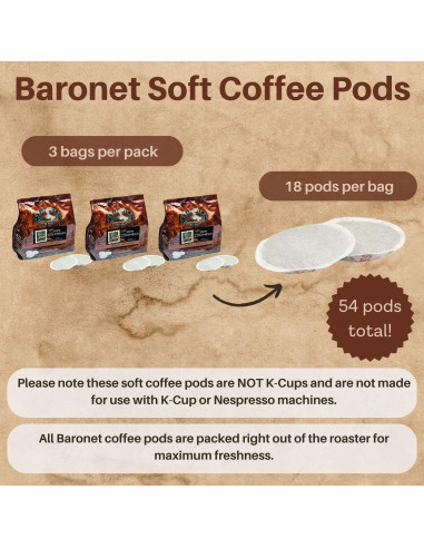 Cápsulas de Café Baronet 100% Colombiano - 54 Unidades