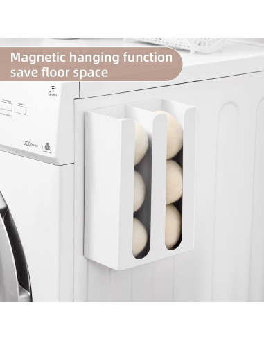 Soporte Magnético para Pelotas de Secadora SUBEKYU Blanco