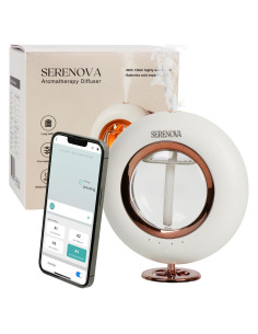 Difusor de Aromaterapia Serenova - Inalámbrico 120ml, Blanco