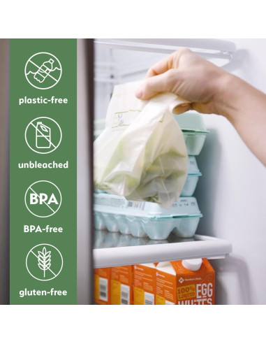 Bolsas de Almacenamiento Compostables Alternativa Natural 6 Unidades