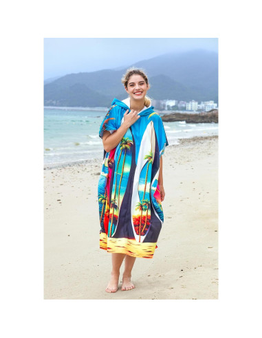 Poncho de Surf Catalonia Toalla de Cambio Microfibra 89x150cm