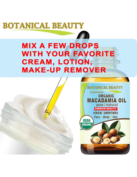 Aceite de Macadamia Orgánico 100% Puro 60 ml - Botanical Beauty Aceite de Macadamia Orgánico 100% Puro 60 ml - Botanical Beauty