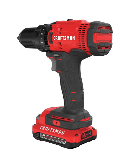 Taladro Inalámbrico Craftsman CMCD700C1 20V Litio-Ion 1/2" Taladro Inalámbrico Craftsman CMCD700C1 20V Litio-Ion 1/2"