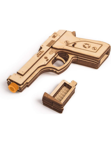 Juego de Armas de Madera Wood Trick - 2 Pistolas y 4 Objetivos