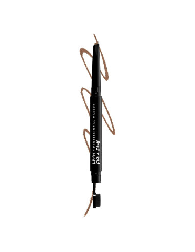 Lápiz de Pomada para Cejas NYX Fill & Fluff 1 Cuenta Taupe